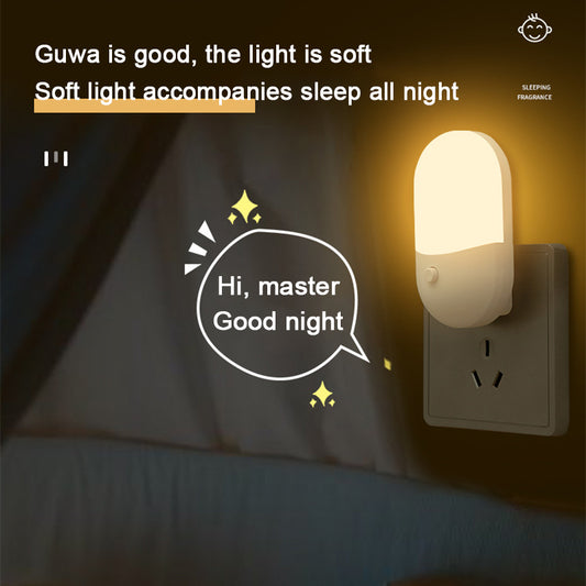 Bedside Lamp LED Mini Night Light EU US Plug Eye Protection Night Light Kids Gi image 0