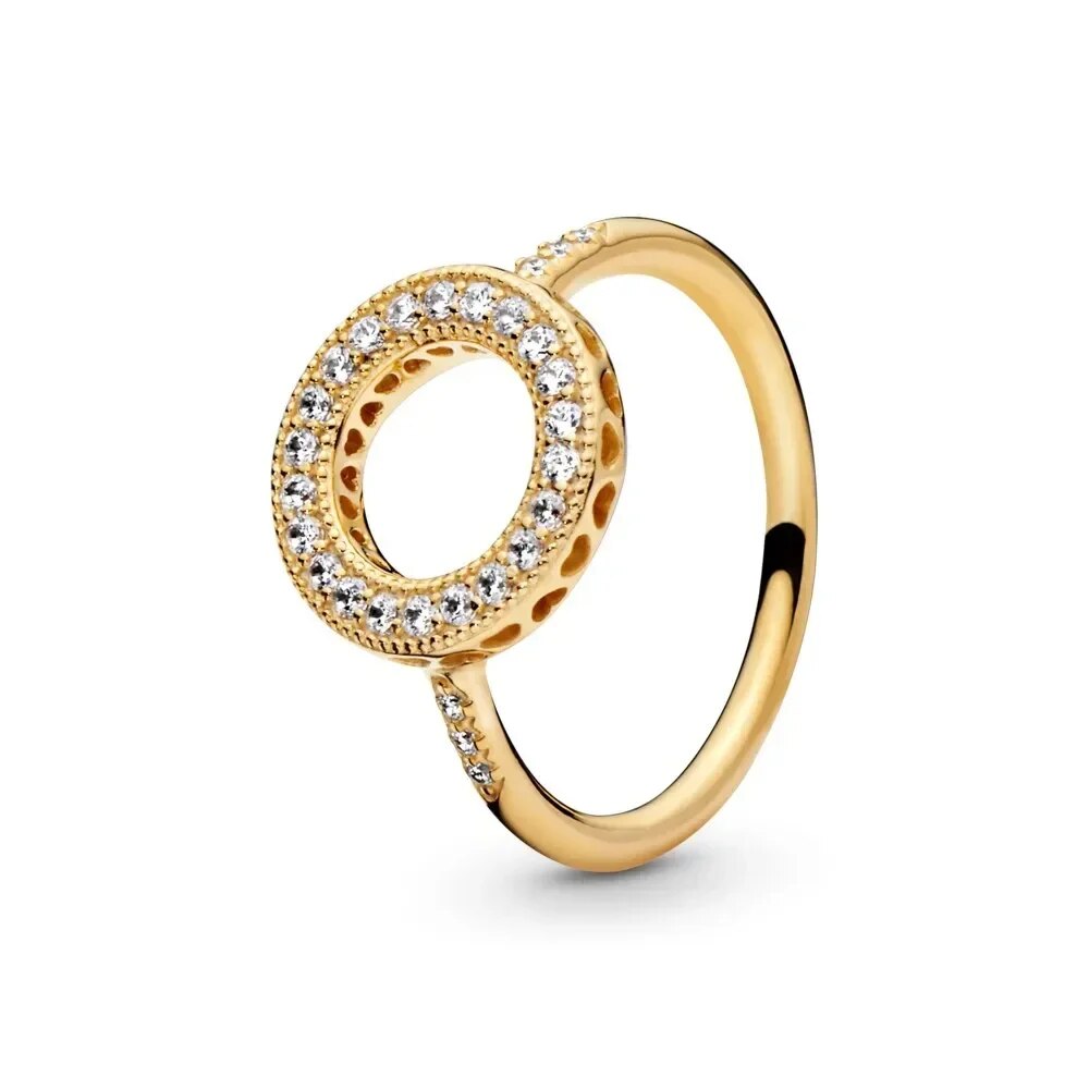Hot selling Gold color Series 925 Sterling silver Exquisite  Classic Heart-shap image 7