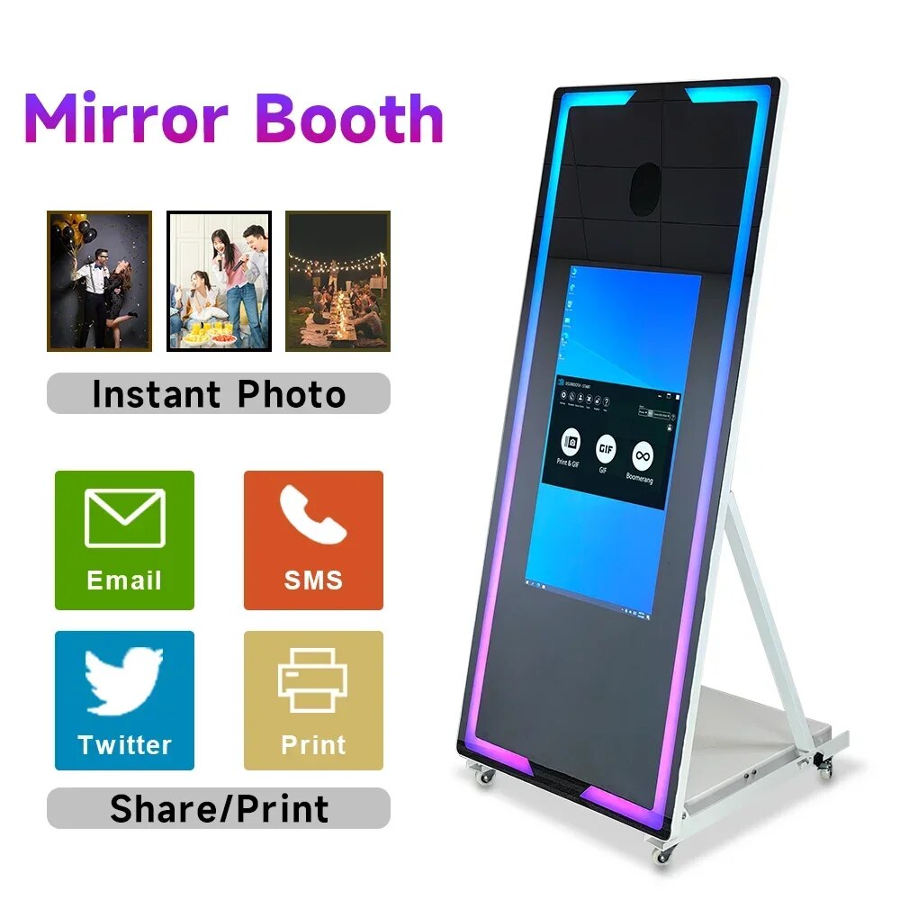 Touch Screen Photobooth Portable Mirror Magic Machine for Wedding Party Activit image 8