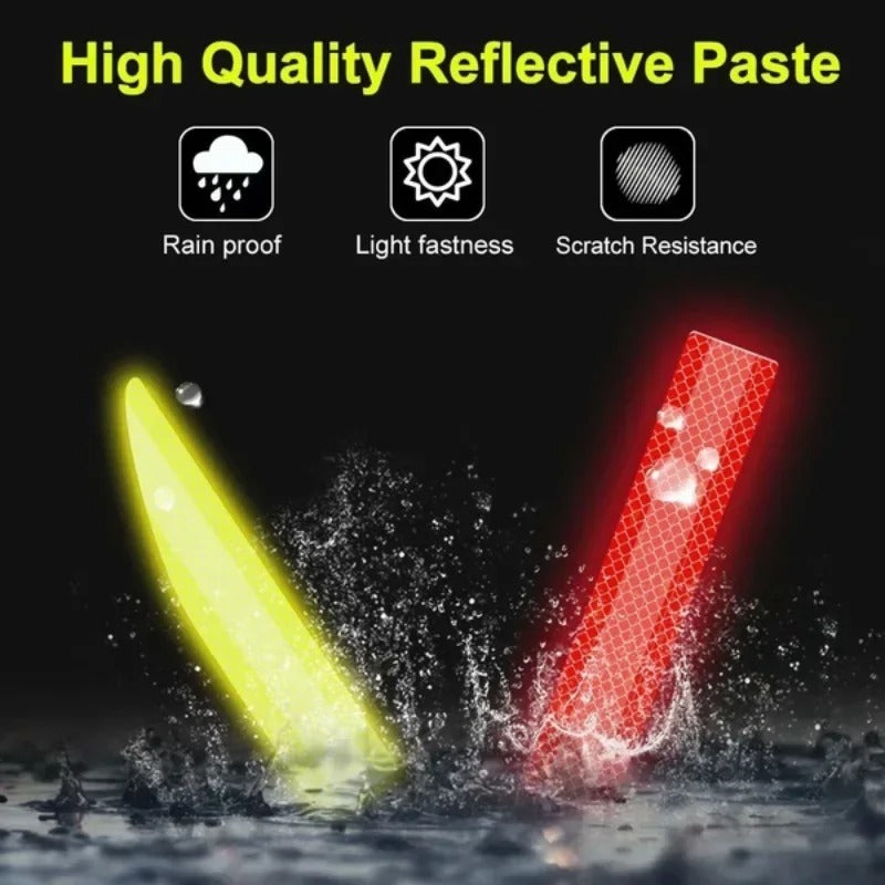 Waterproof Reflective Warning Tape for Car Trunk and Body - Decal Stickers, Car image 2