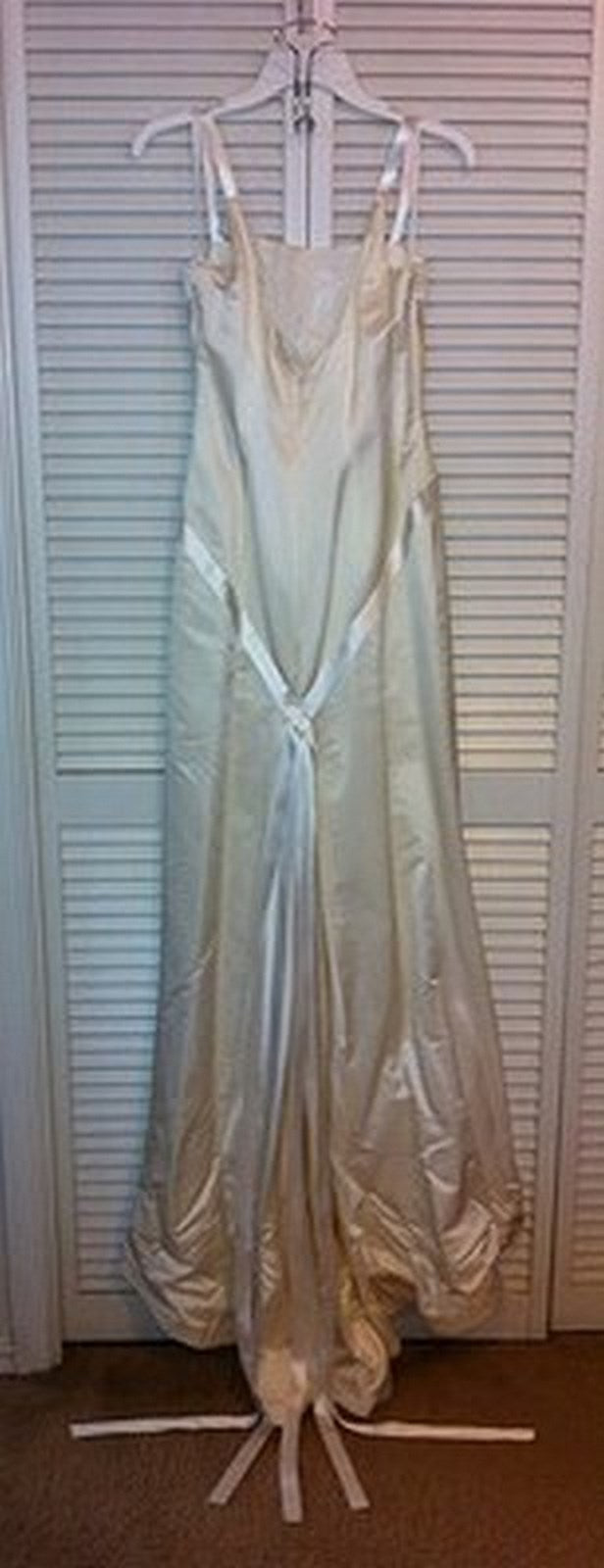 Watters & Watters Women Dress Bridal Satin Ivory 1/2-In Size 6 image 1