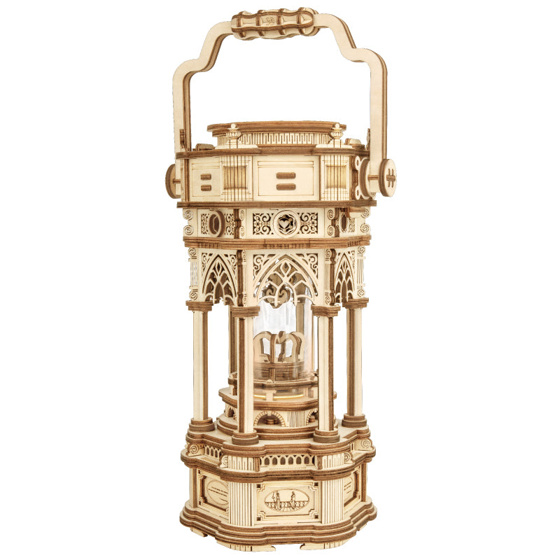 Robotime Rokr Music Box Starry Night 3D Wooden Puzzle Game Assembly Model Build image 9