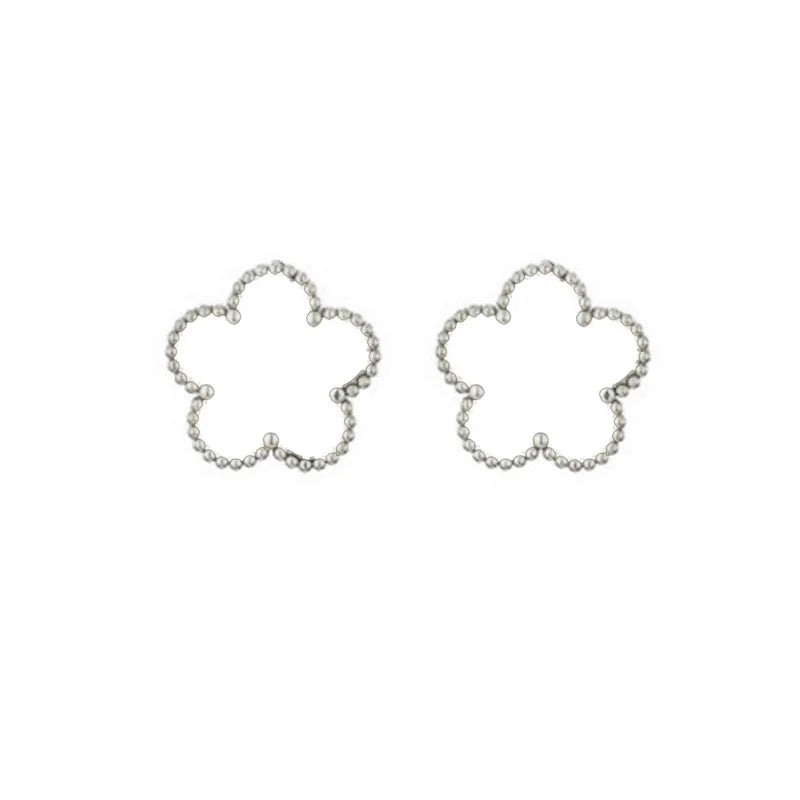 14K Gold Plated Five-leaf Clover Link Bracelets White Black Blue Gold Red Green image 14