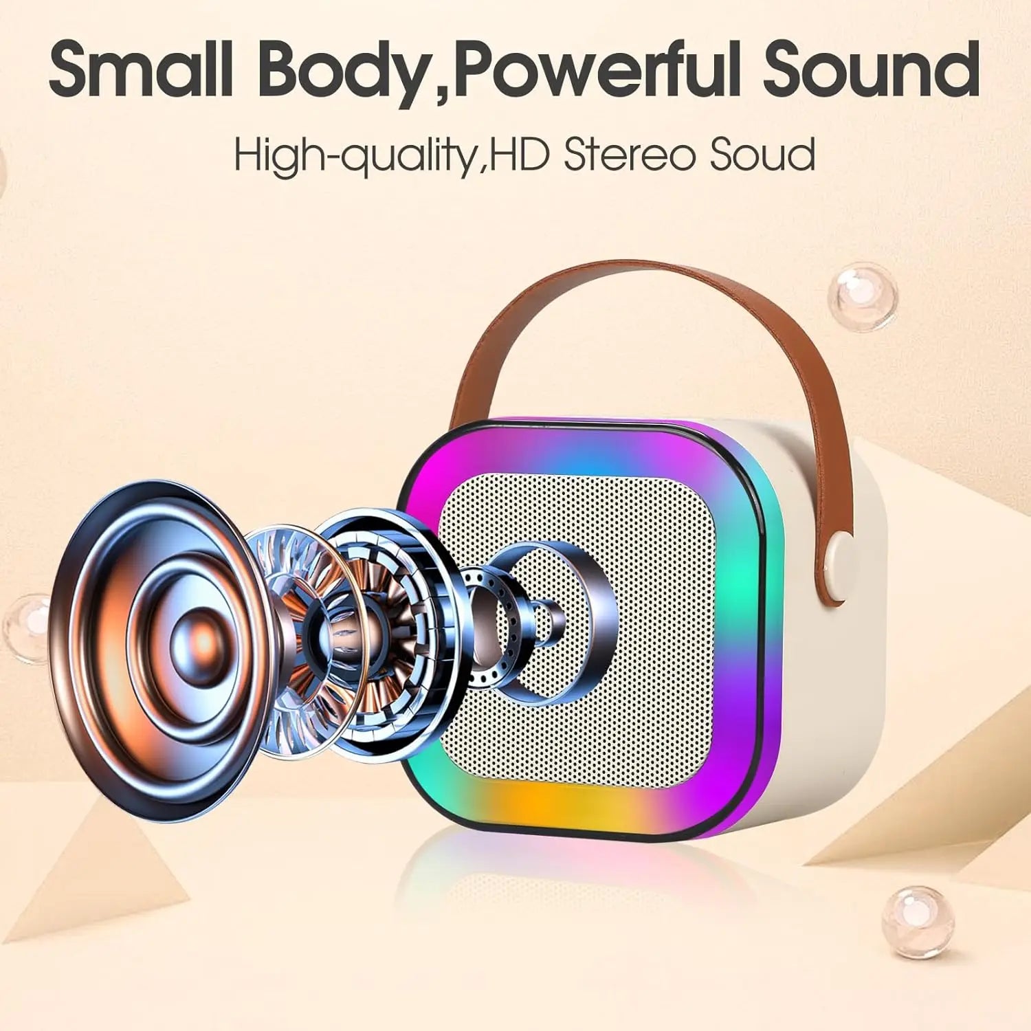 K12 Karaoke Machine Kids Adults Mini Portable BlueTooth Karaoke Speaker with 2 image 5