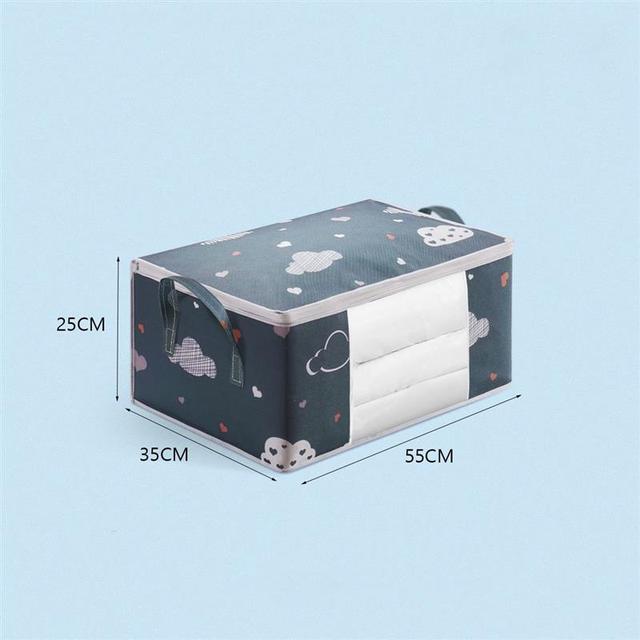 Large Capacity Clothes Storage Bag Organizer With Reinforced Handle Suitable Fo image 1