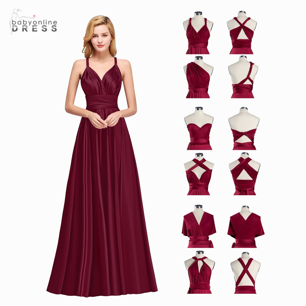 Convertible Infinity Dress Evening Dresses For Women Multi-way 2 Colors Formal  image 6