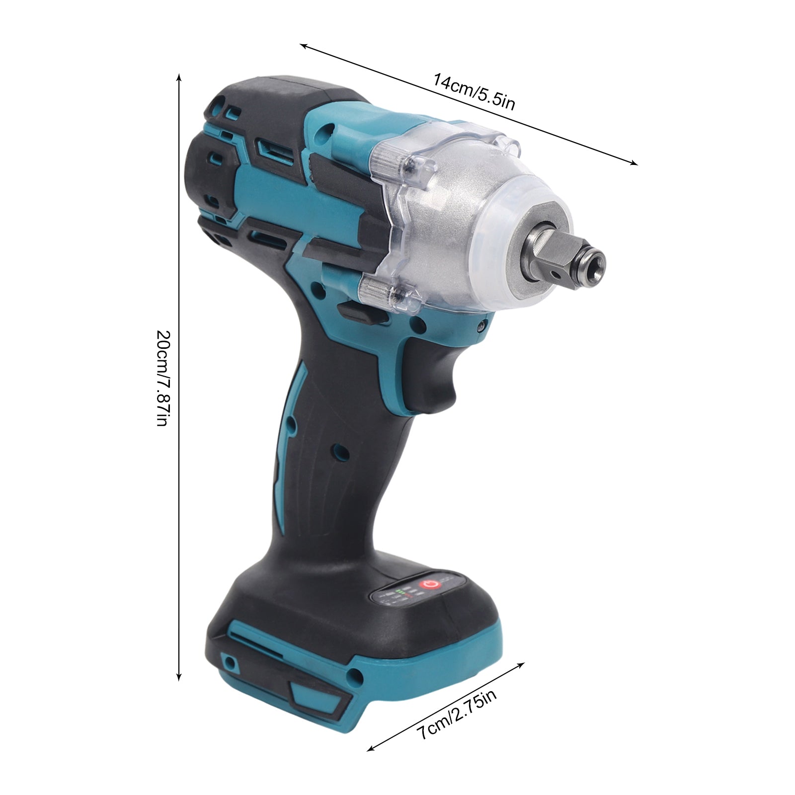Brushless Electric Impact Wrench Set 2200 rpm 320N.m Electric Wrench 1/2" Squar image 2